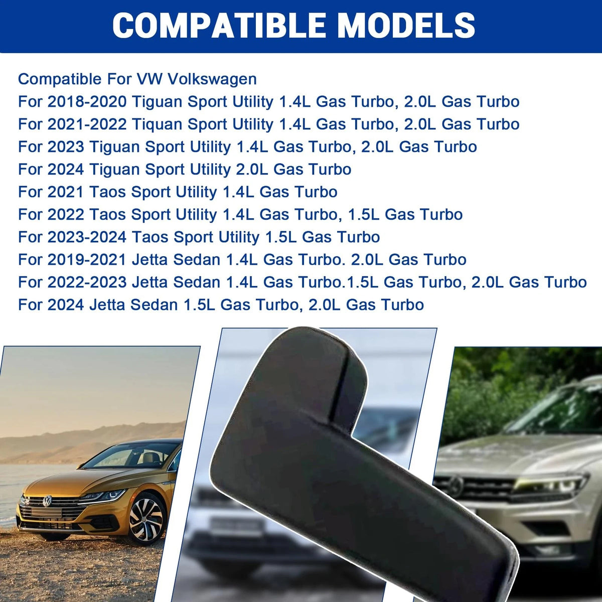 Hood Latch Release Lever Handle for VW Tiguan (2018–2021)
