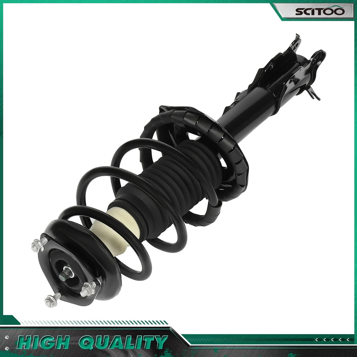 Set of 2 Complete Strut Coil Springs & Mounts for Nissan Sentra (2000–2001)
