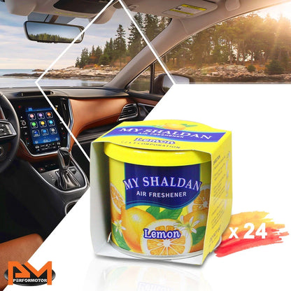 Shaldan Air Freshener Lemon Scent 80g for Car/Office/Home (Japan)