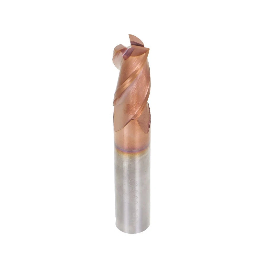 1/2" 37° Helix 3 Flute Carbide End Mill for Aluminum Square End ZRN Coated