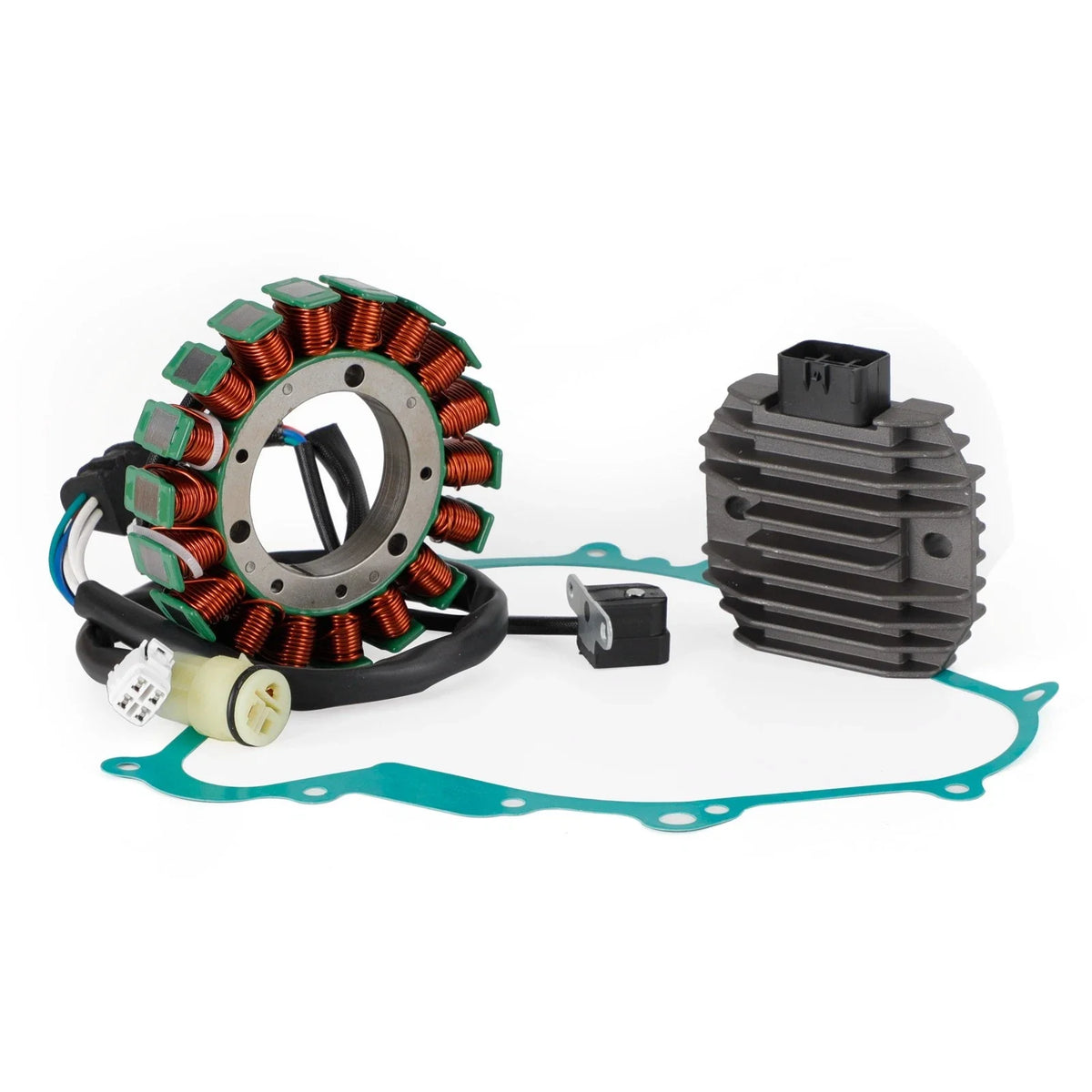 Magneto Stator, Voltage Rectifier, Gasket for Yamaha YXR 450 Rhino (2006–2009)