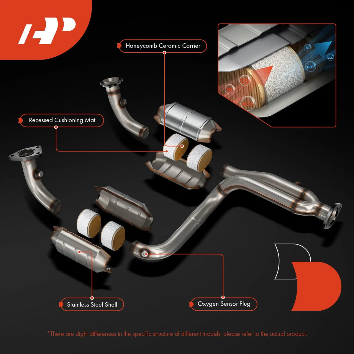 Catalytic Converter for Dodge Dakota (2000–2003) 4.7L 4WD