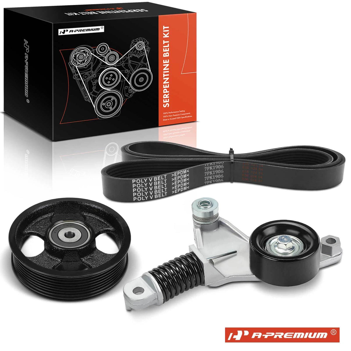 3X Serpentine Belt Drive Component Kit for Toyota RAV4 (2006–2008)