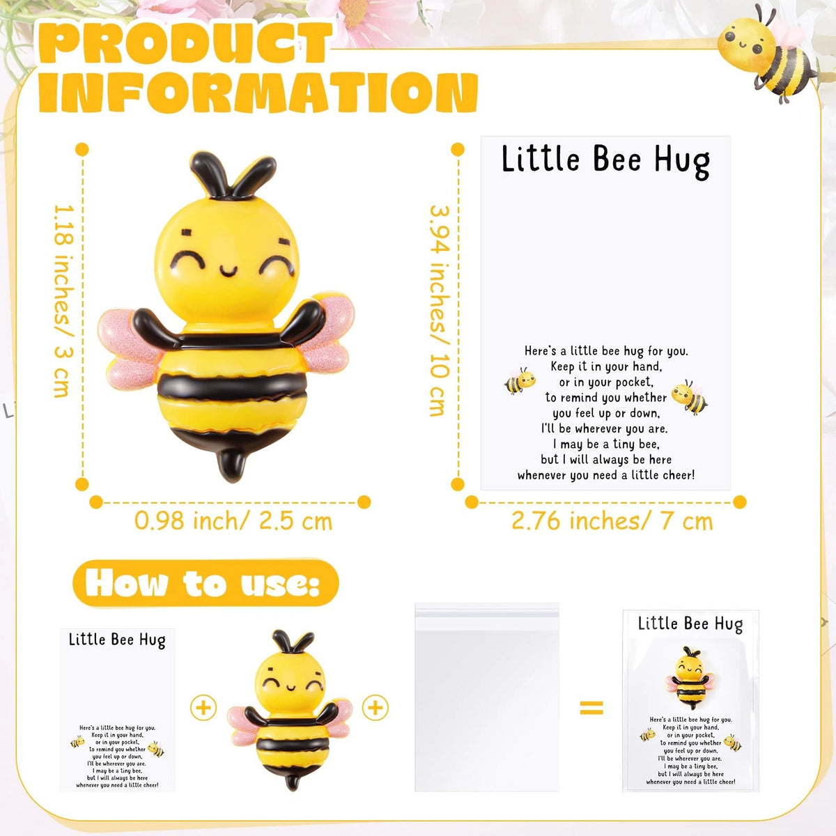 Set of 30 Pocket Hug Tokens for Teacher Appreciation Gifts