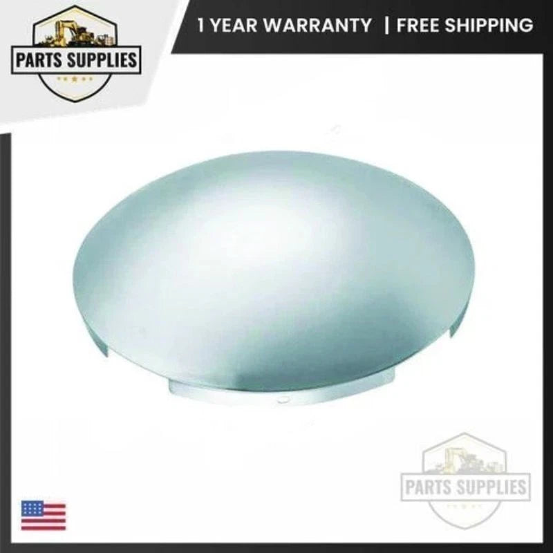 8-23/32" Chrome Steel Dome Front Hub Cap for Semi Truck 