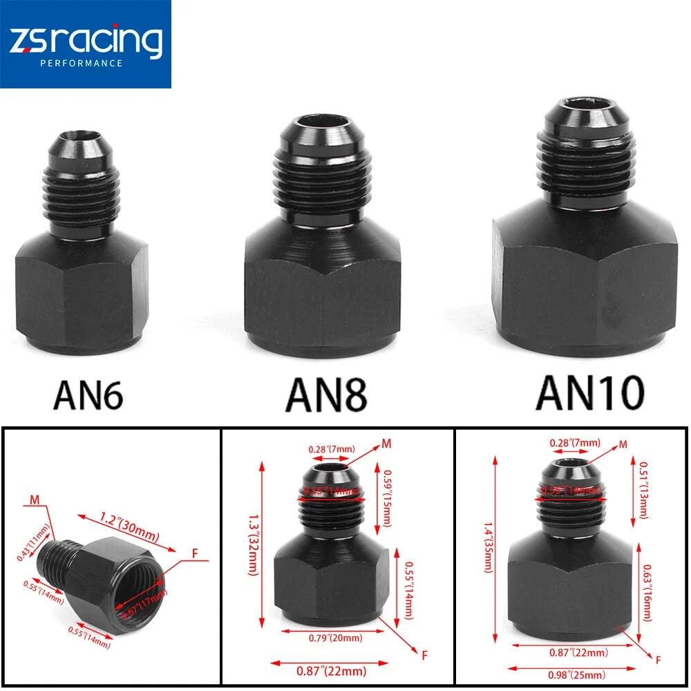 Aluminum Fitting Adapter for AN3 AN4 AN6 AN8 AN10 AN12 (Universal)