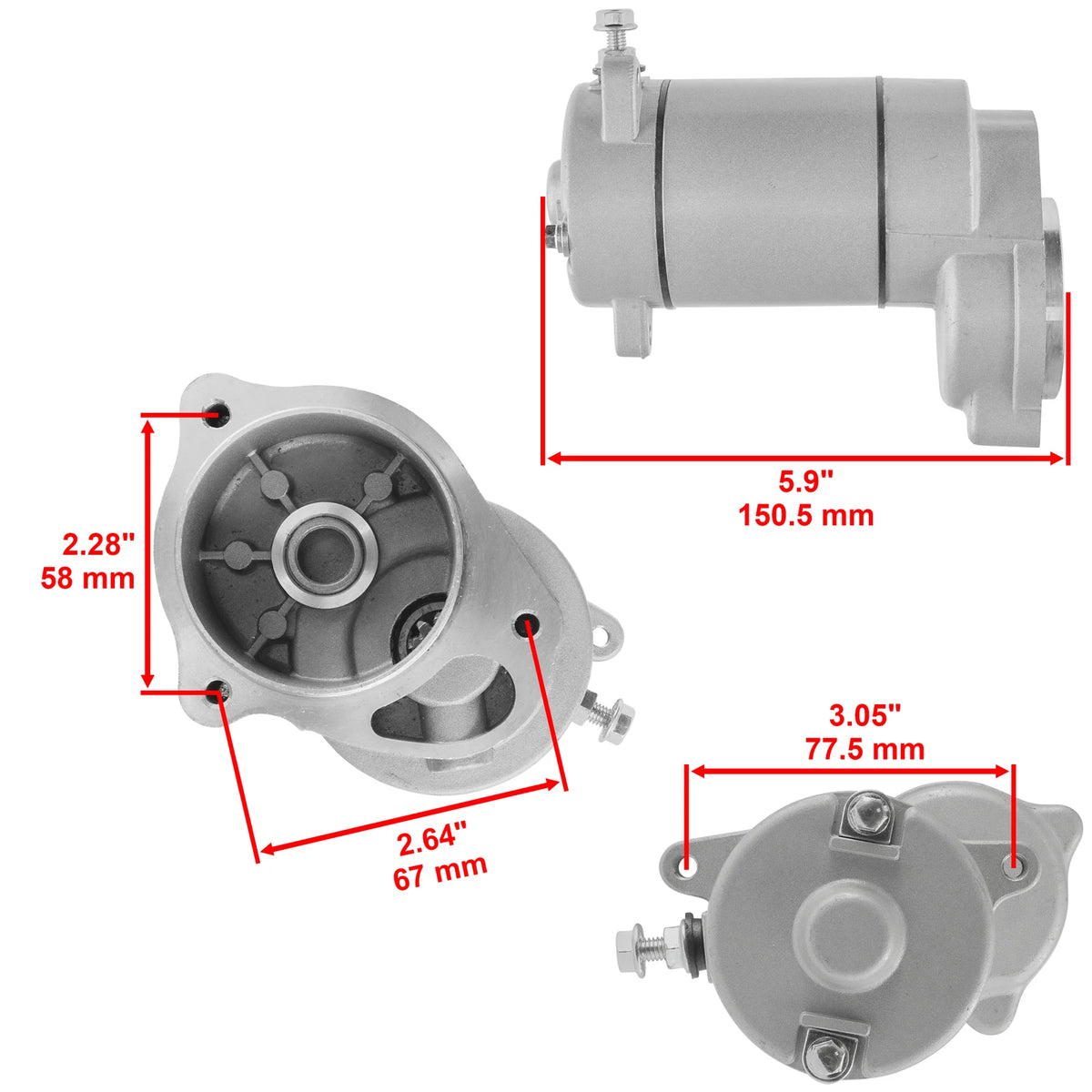 Starter & Drive for Polaris 300 400 2X4 4X4 (1994–1995) 18331AA2003, 3085393, 3084403, 3083646