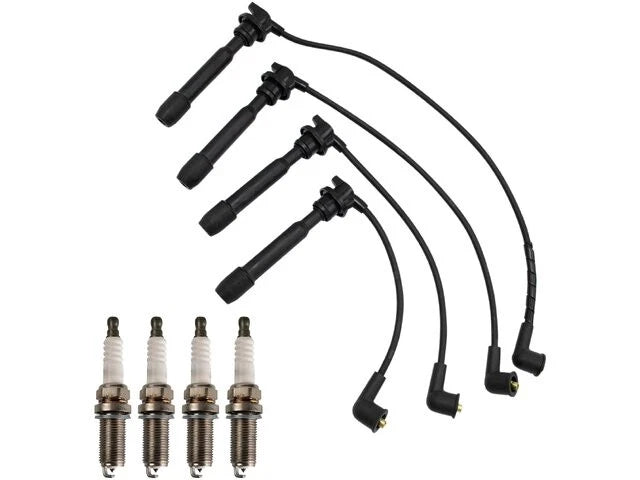 Spark Plug Wire Set with Spark Plugs for Hyundai Elantra (1996–2006) 62329KGXW