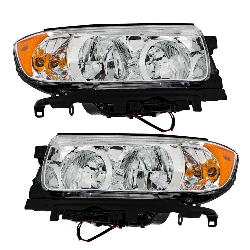 Set of 2 Clear Halogen Projector Headlights for Subaru Forester (2006–2008)