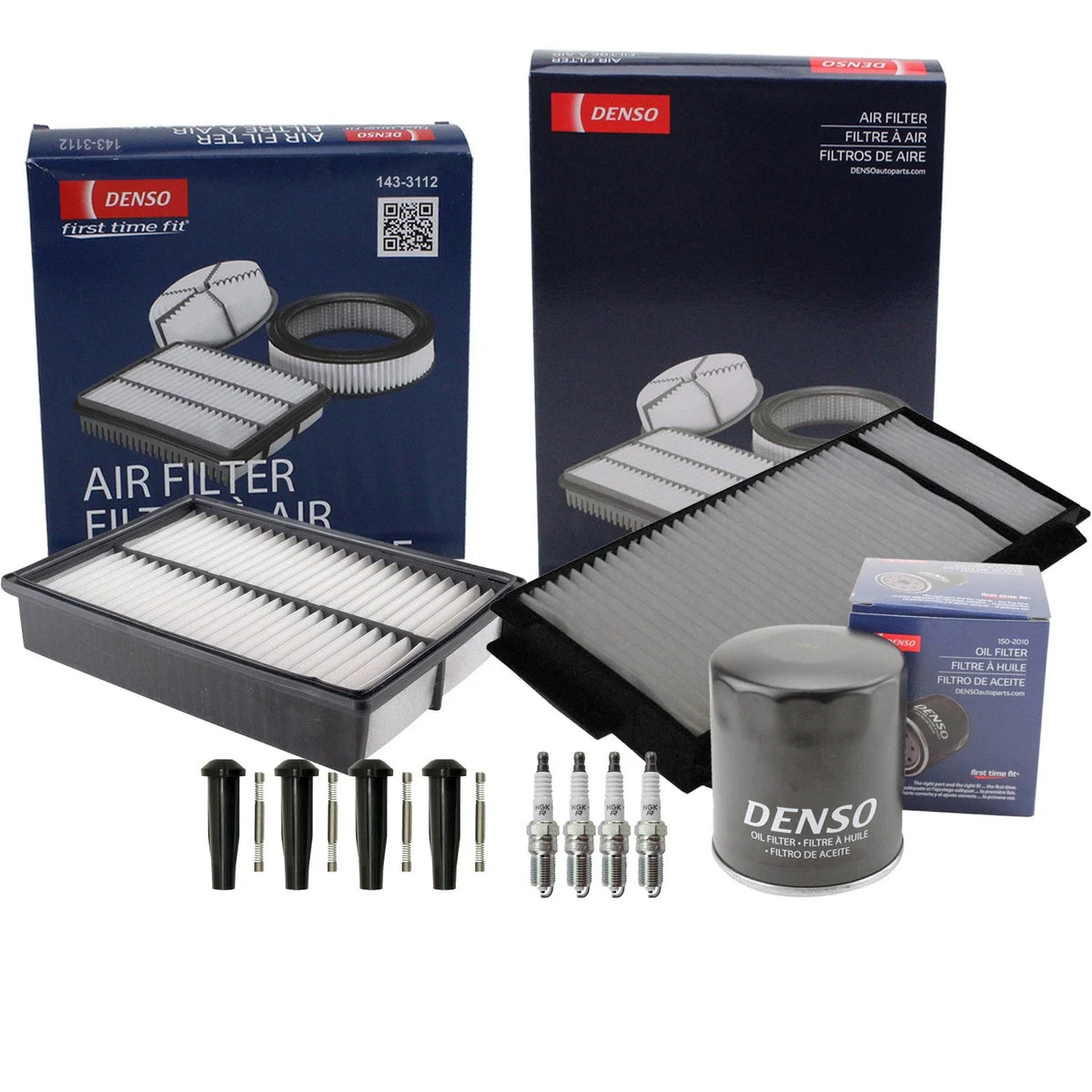 Tune Up Kit with 4 NGK Spark Plugs & Boots for Mazda 3 (2004–2009)