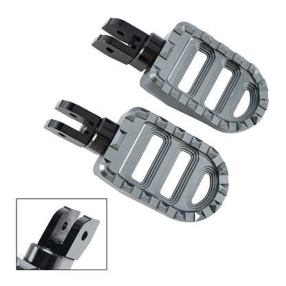 Front Footrests Foot Pegs for Moto Guzzi Stelvio/V100 Mandello/V7 850 (FP-359-Gray)