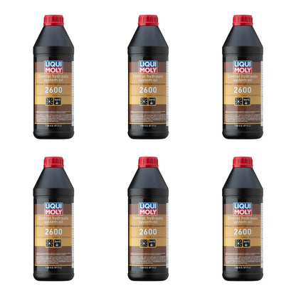 Set of 6 Liqui Moly Central Hydraulic System Oil 2600 (1L each)