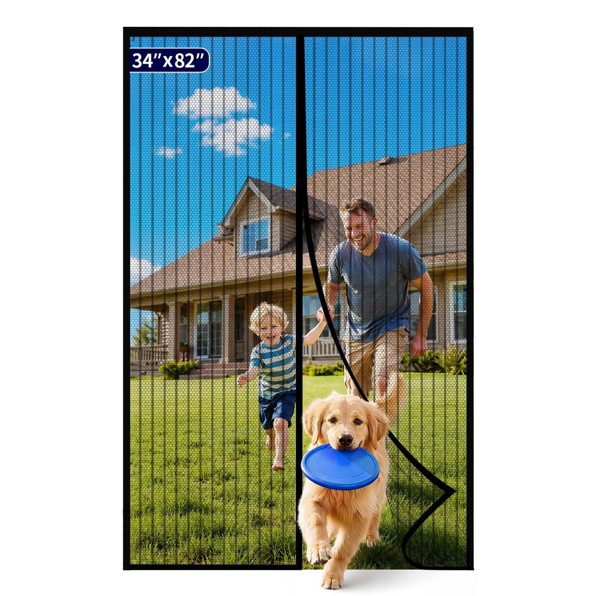 Magnetic Screen Door for Entry (34.0'' X 82.0'')