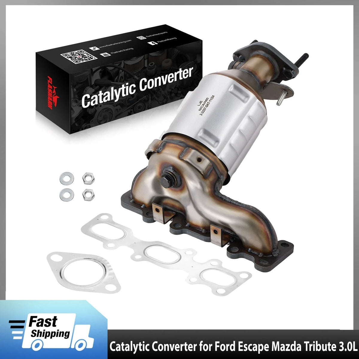 Front Catalytic Converter for Ford Escape (2001–2007), Mazda Tribute (2001–2006) 3.0L