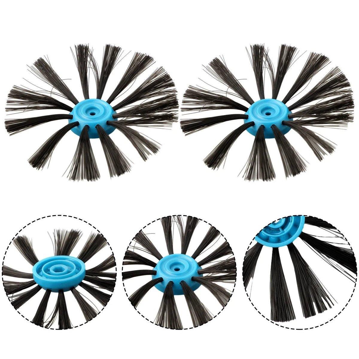 Set of 4 Side Brushes for Bissell Wet Dry (Compatible Parts Included)