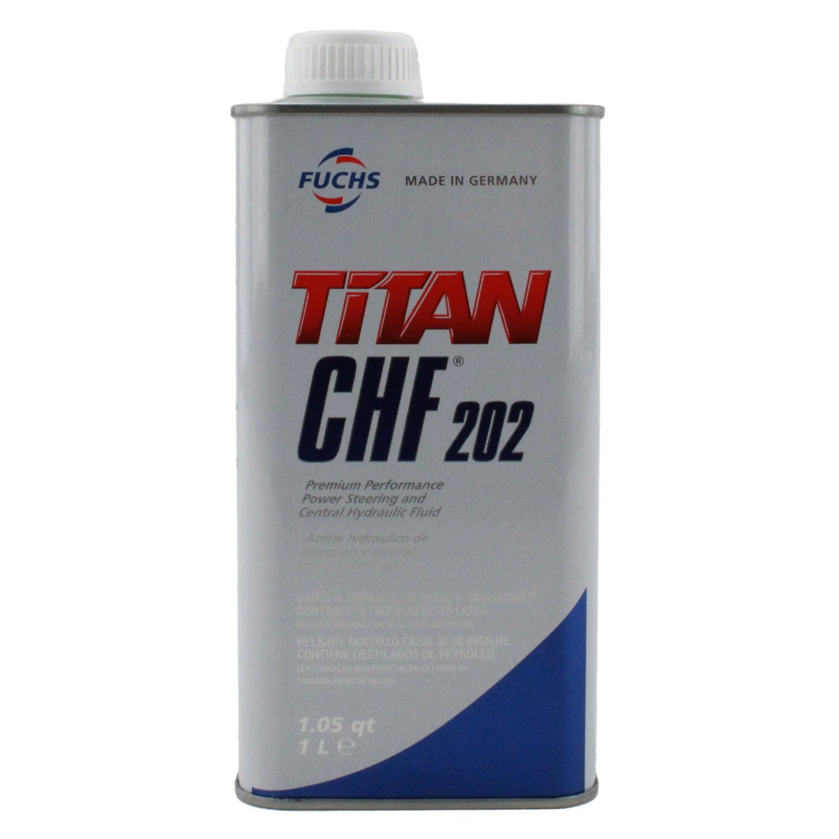 Set of 6 Fuchs TITAN CHF 202 Hydraulic Fluid 1L for Audi VW Porsche Volvo