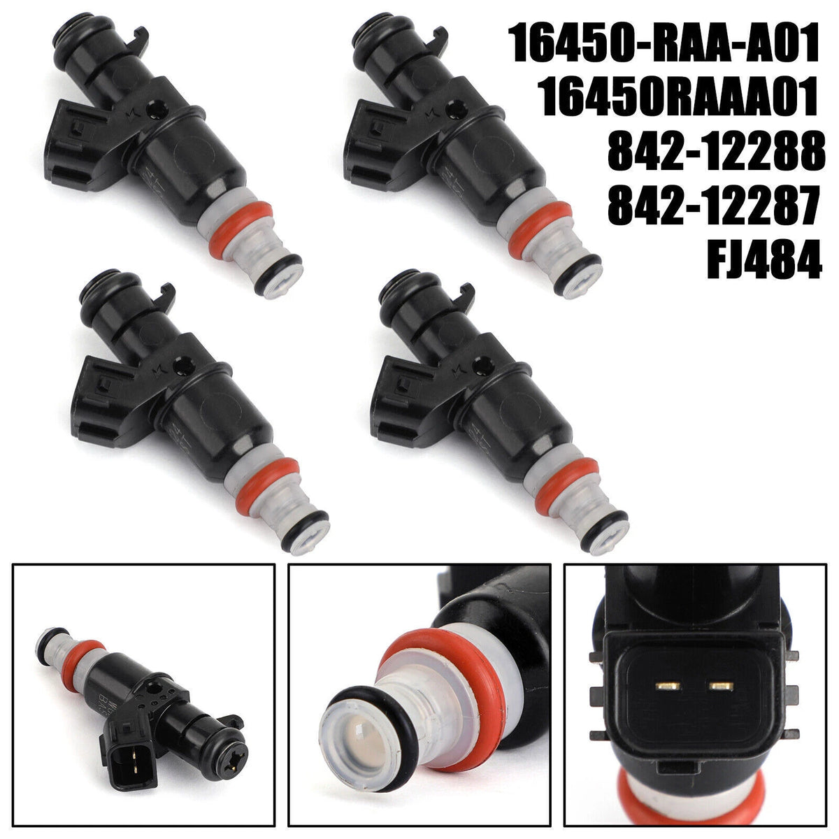 4X Fuel Injectors for Honda Accord 2003–2007 16450RAAA01 C199-A051-4PCS