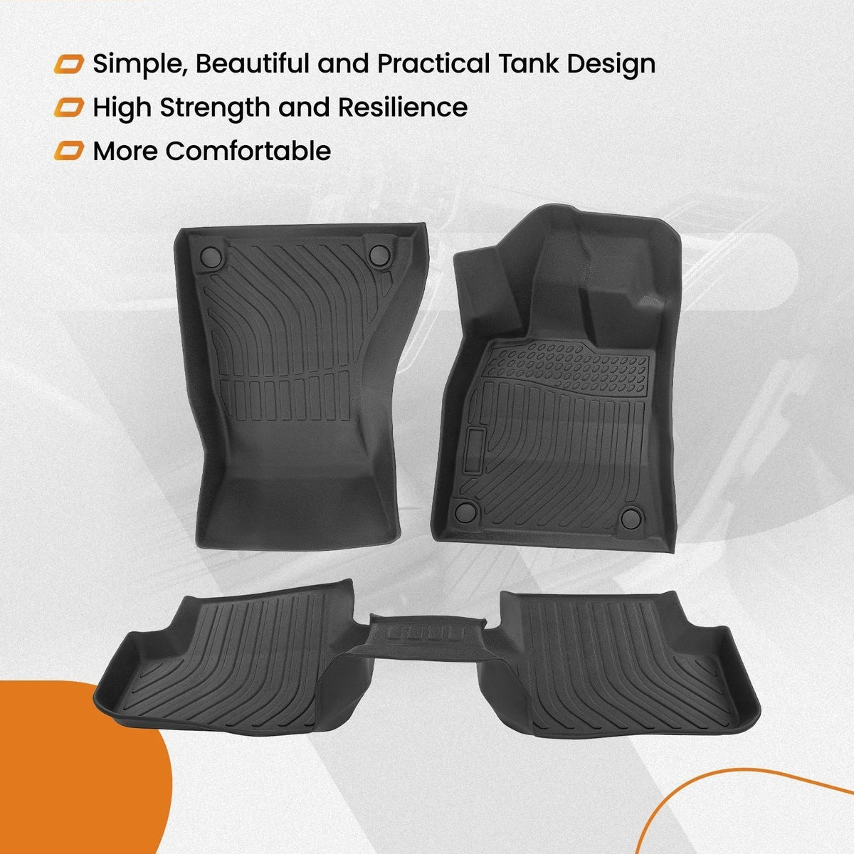 All-Weather Floor Mats Set for Audi A4/S4 allroad Quattro (2009–2016)