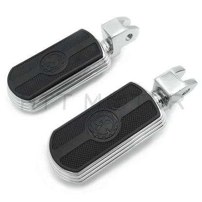 Skull Rubber Footpeg for Yamaha V-Star 1100 650 Stryker VMax Virago Bolt (1999–2023)