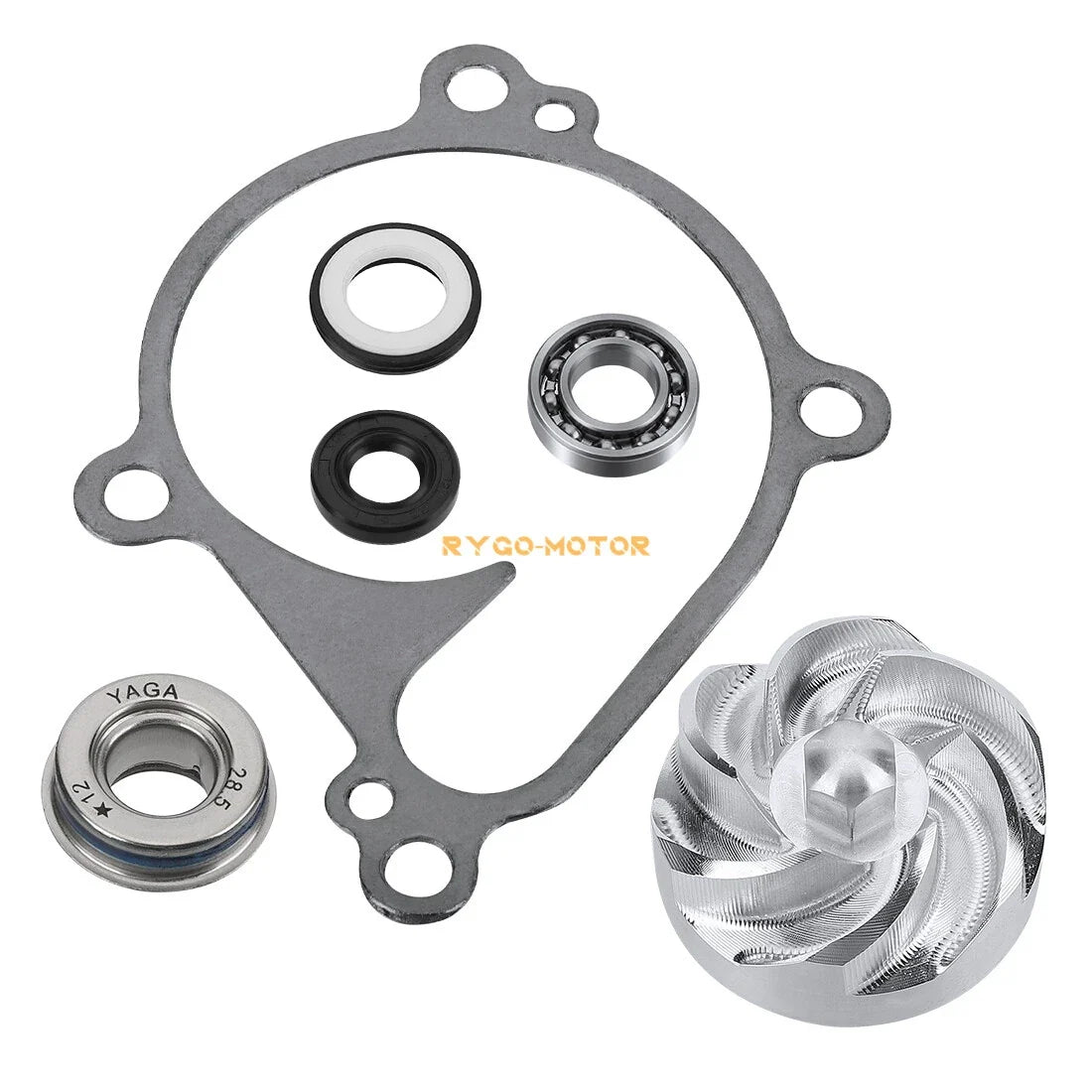 Water Pump Bearing Seal Impeller Gasket Kit for Kawasaki KFX700 (2004–2009, 2011)