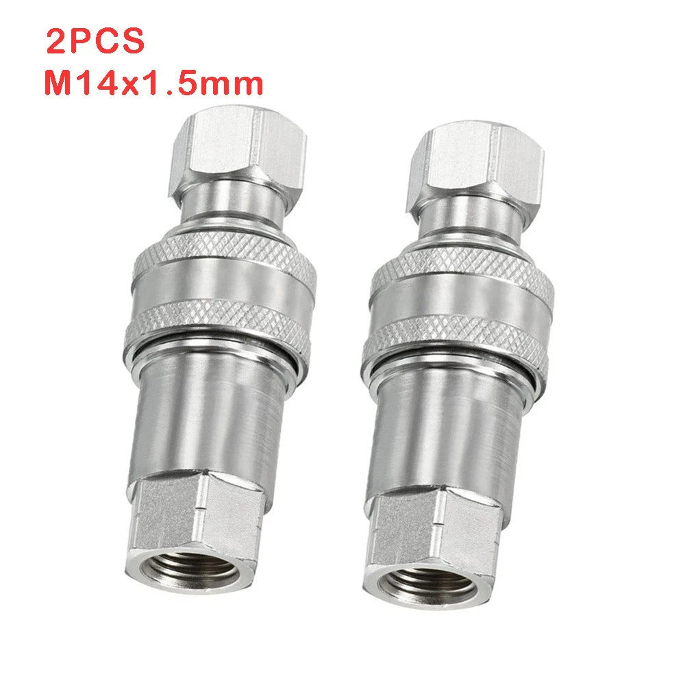 2Pcs Hydraulic Quick Connect Coupler M14x1.5mm for Automotive Applications