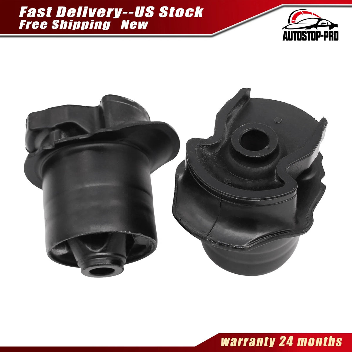 2Pcs Rear Axle Beam Bushing Kit for Toyota Sienna (2004–2020) 48725-08020, 48725-28080