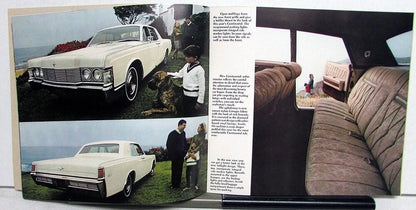1968 Lincoln Continental Sales Brochure Features & Options Cutout Cover