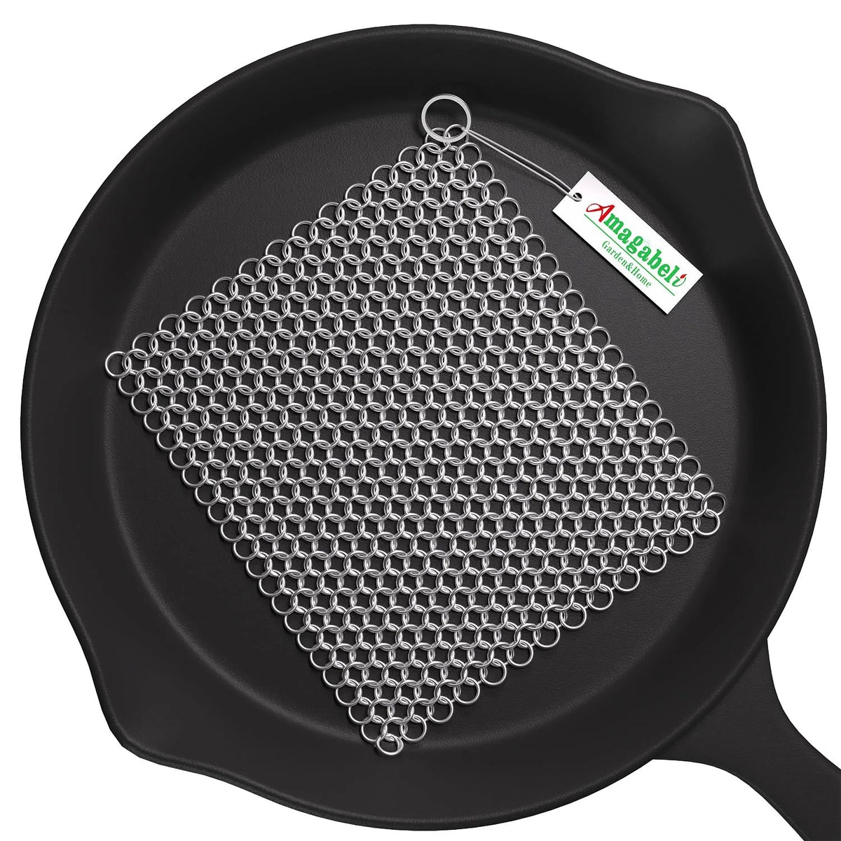 8"x6" Cast Iron Cleaner for Amagabeli