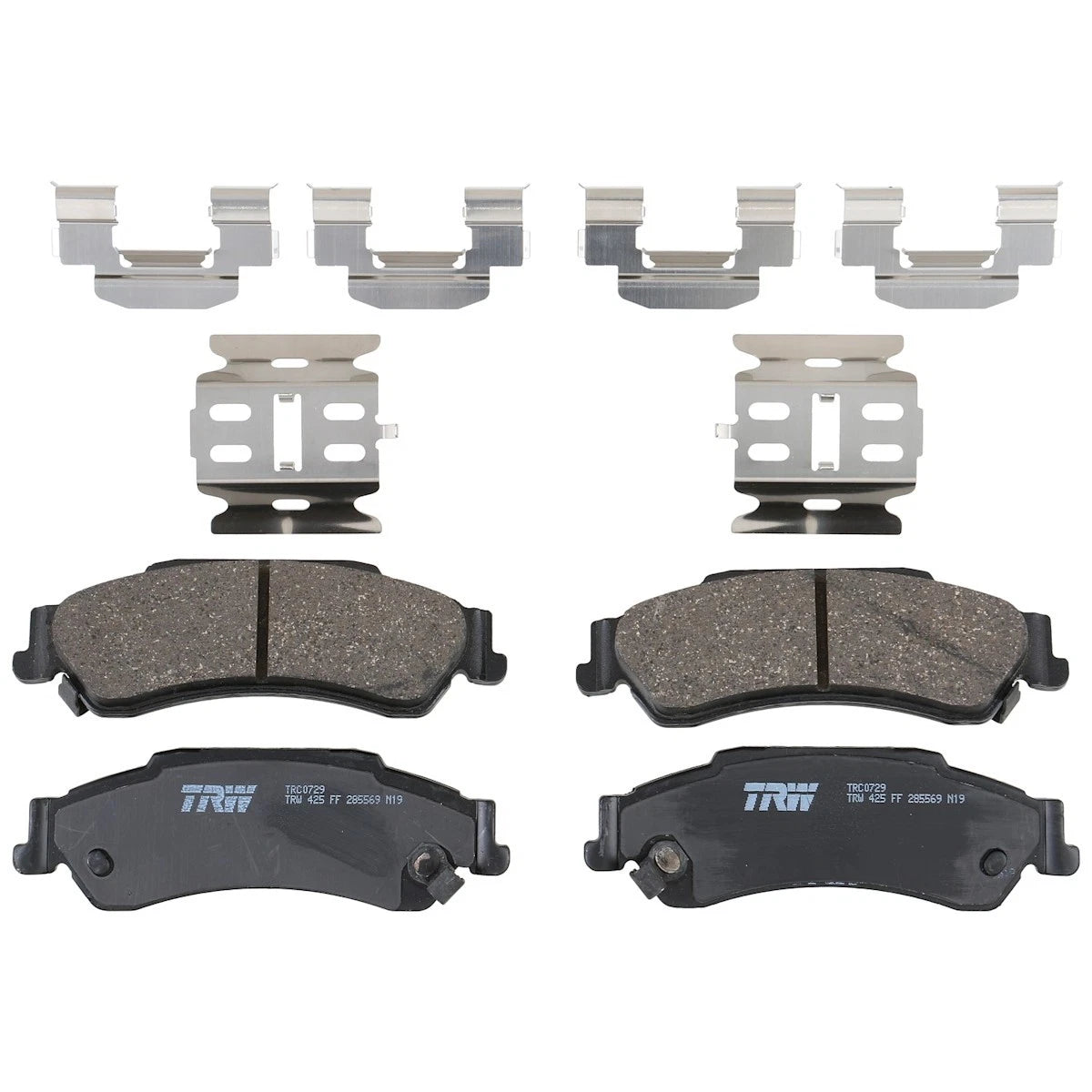 2X TRC0729 Brake Pad Set Rear for Chevy S10 Pickup S15 Blazer (1990–2005)