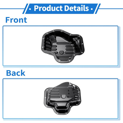 1 Pc Engine Oil Pan No.1210128060 for Toyota Solara (2006–2008) Iron Black
