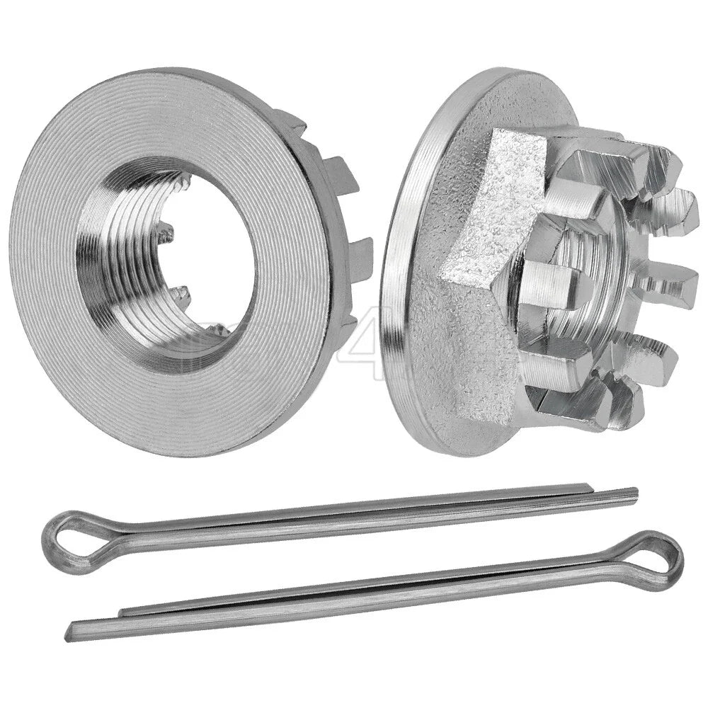 2Pcs Rear Axle Castle Nuts for Honda TRX125 TRX200 TRX250 TRX300 TRX350 TRX400