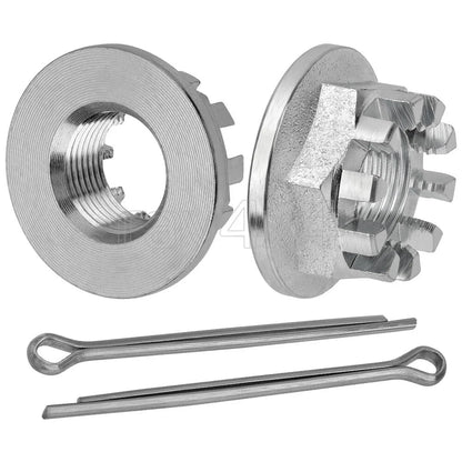 2Pcs Rear Axle Castle Nuts for Honda TRX125 TRX200 TRX250 TRX300 TRX350 TRX400