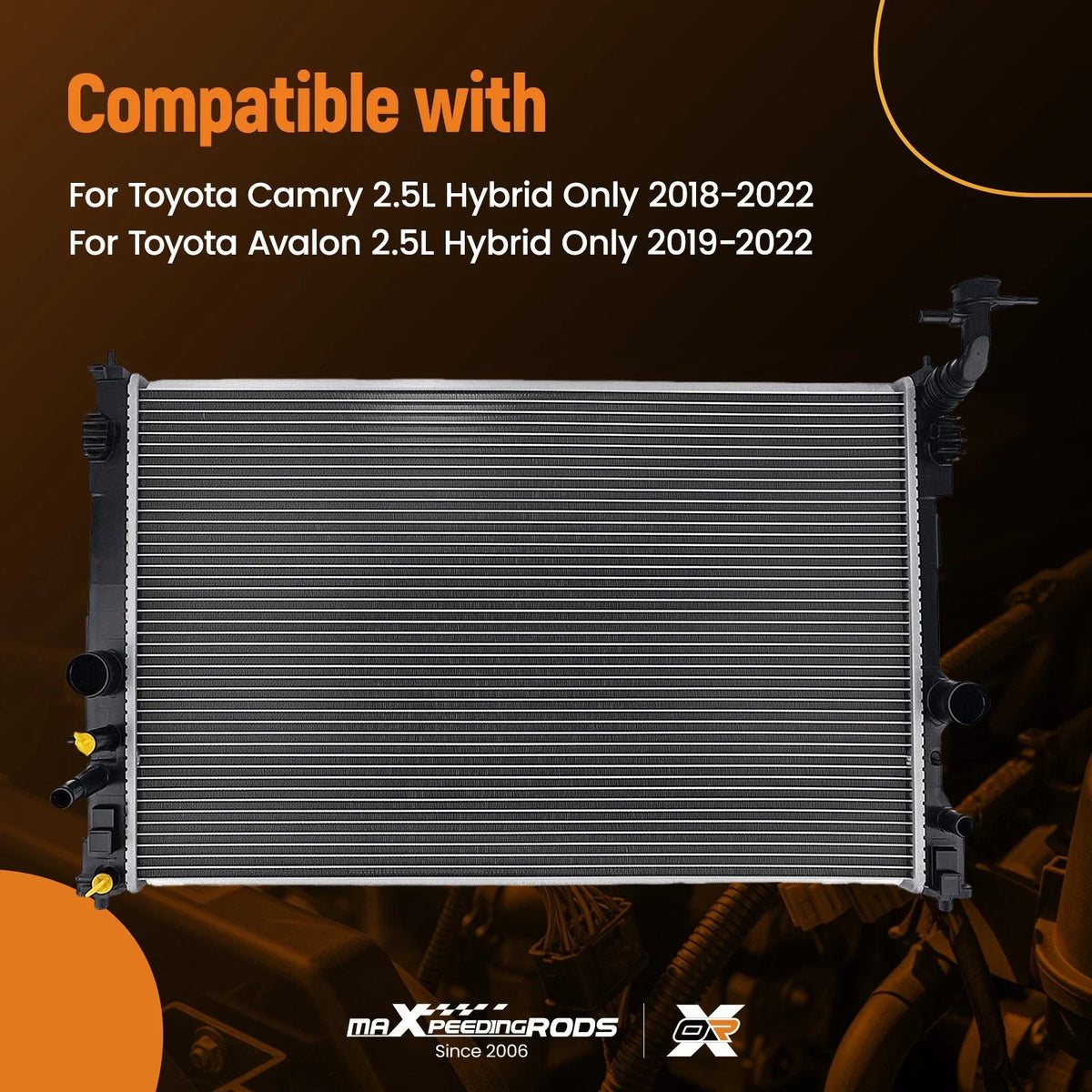 Aluminum Radiator for Toyota Camry/Avalon 2.5L (2018–2022)