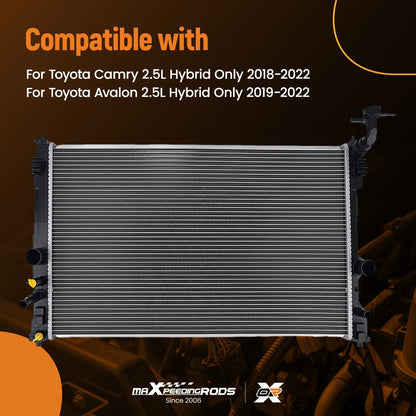Aluminum Radiator for Toyota Camry/Avalon 2.5L (2018–2022)