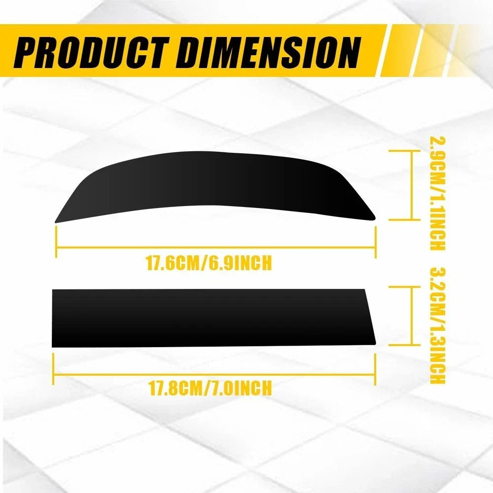 Smoke Tint Overlay Vinyl Reflector Decals for Chevy Traverse (2024–2025)