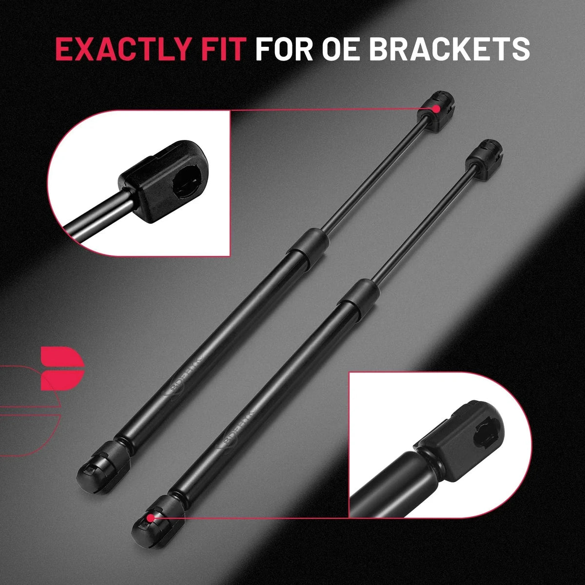 2-Pack 16" 169N Gas Struts for Snugtop Truck Pickup Door Canopy (2010–2015)