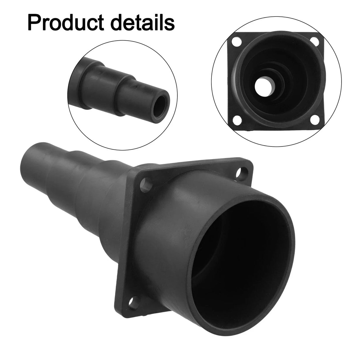 Vacuum Hose Tool Adapter for Wet Dry Vacuums (Fits 2.5 Inch Diameter)