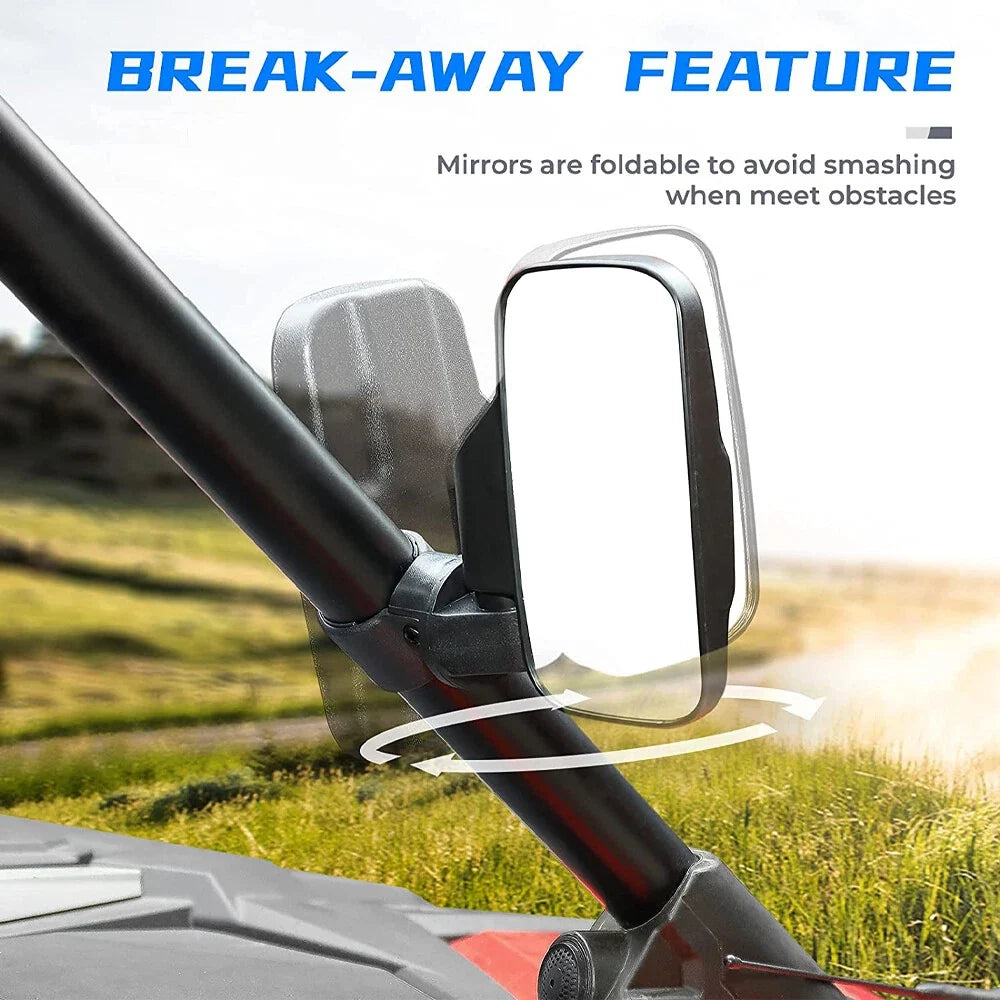 Rear View Side Mirror for Polaris RZR 800 XP 4 1000 Rhino 700 (2010–2023)