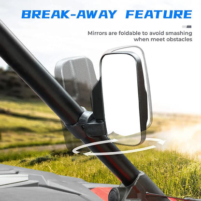 Rear View Side Mirror for Polaris RZR 800 XP 4 1000 Rhino 700 (2010–2023)