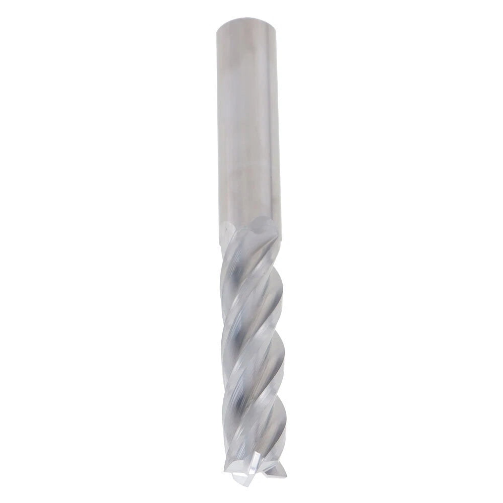 1/2" 4 Flute Long Carbide End Mill for Precision Cutting (2" Cut, 4" Overall)