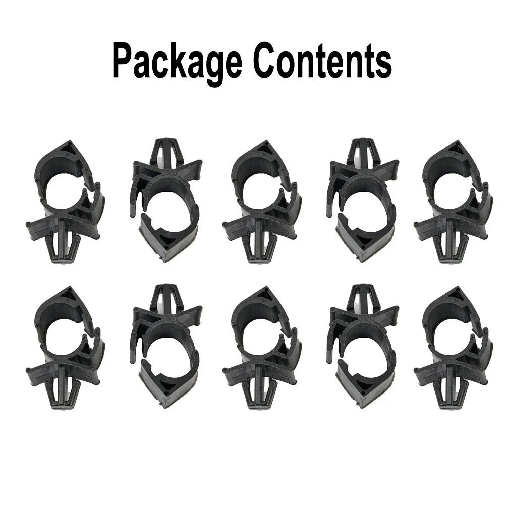 Set of 10 Wire Harness Fasteners for Universal Automotive Use