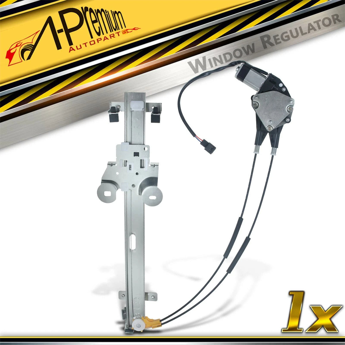 Front Left Power Window Regulator w/ Motor for Dodge Chrysler Plymouth (4480017, 4673513, 4675187, 741-626)