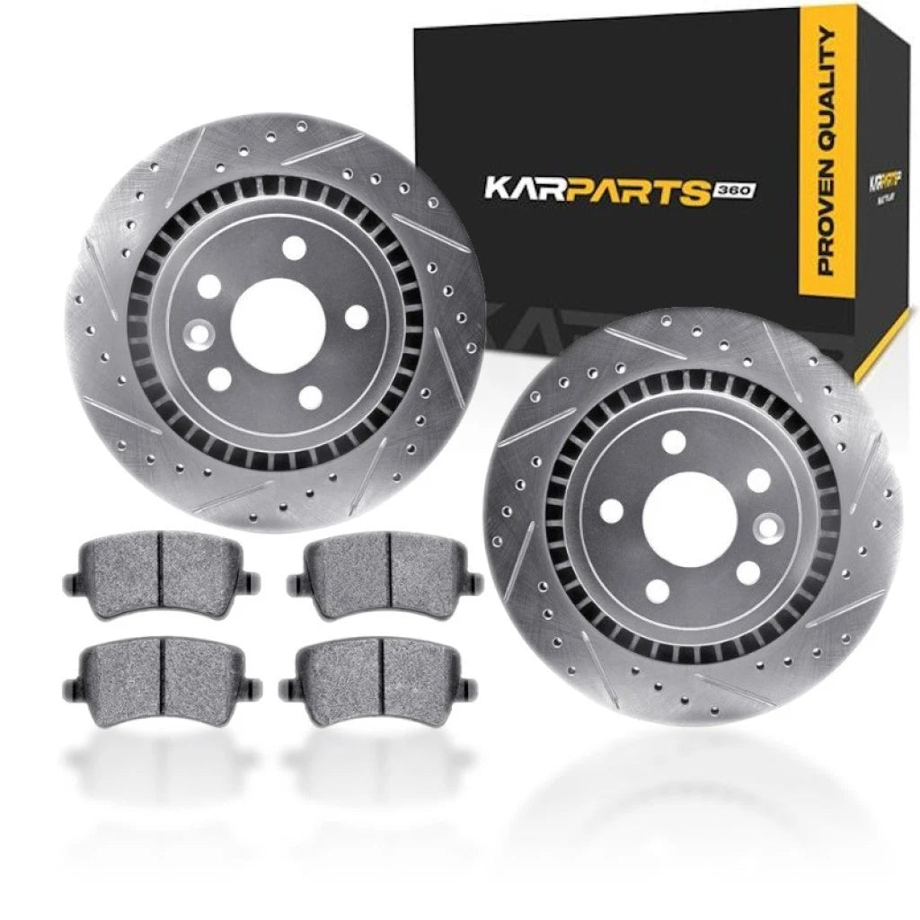 Rotor Set with Ceramic Brake Pads for Volvo XC60 (2010–2017) ALX-PAU-DF-7612-27048-CLA1