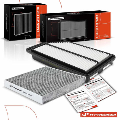 Set of 2 Engine & Cabin Air Filters for Honda Odyssey (2011–2017) CF159, CAF1781, PC5519