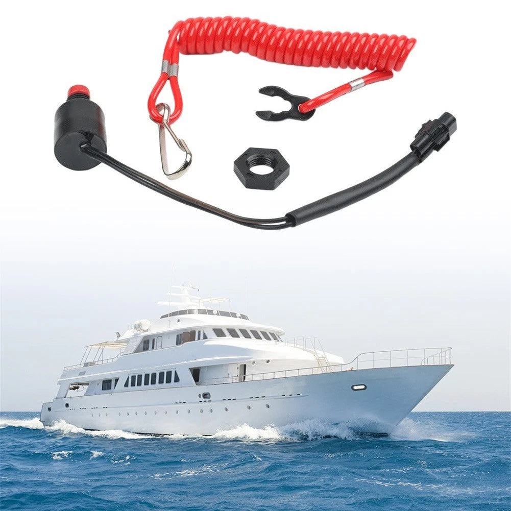 Outboard Motor Stop Switch Safety Tether for 8300HP 4 Cycle Engine