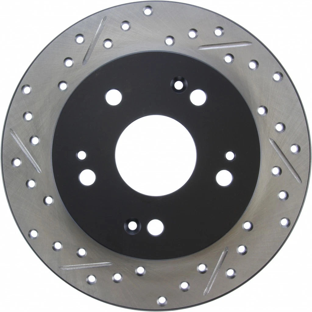 StopTech Slotted and Drilled Brake Rotor Rear for Honda Civic Ex/Si (2006–2015) TLX-sto127.40040R-CL360A70