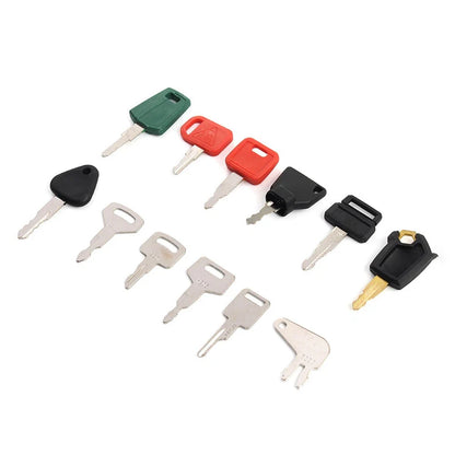 12 Keys Ignition Key Set for Cat, John Deere, JCB (Heavy Equipment)