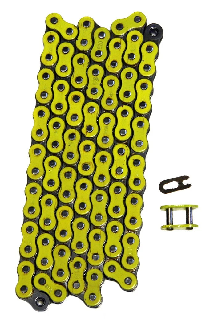 Yellow 520x96 Non Sealed Drive Chain for Yamaha YFZ450 (2004–2009, 2012–2013) FS-520-NZYa