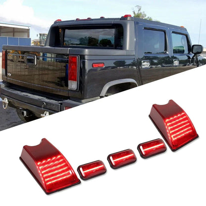 5X Red LED Roof Marker Lights for Hummer H2 SUT