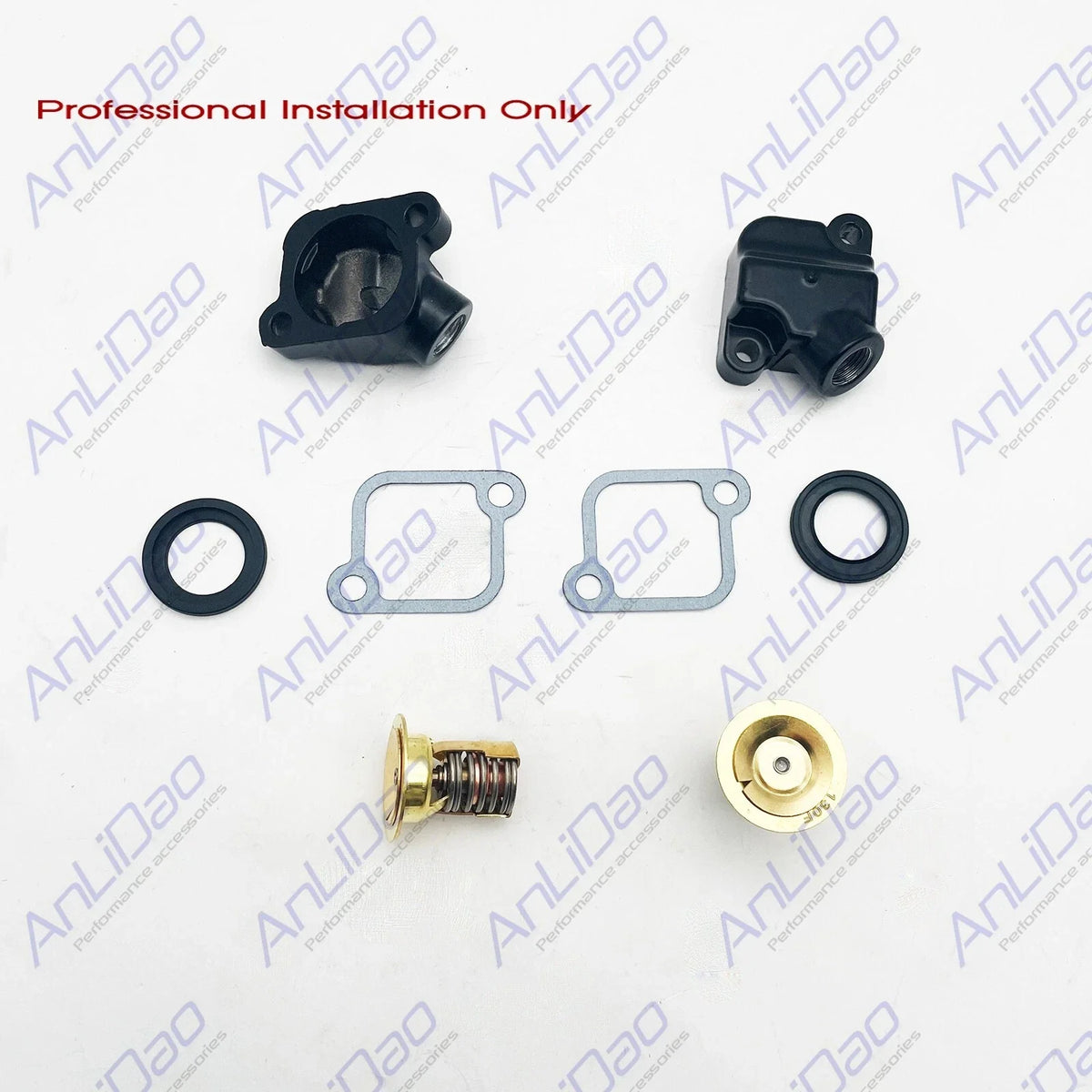 2Pcs Thermostat & Cover Kit for Mercury 3.0L (2000–Up) 885599A1